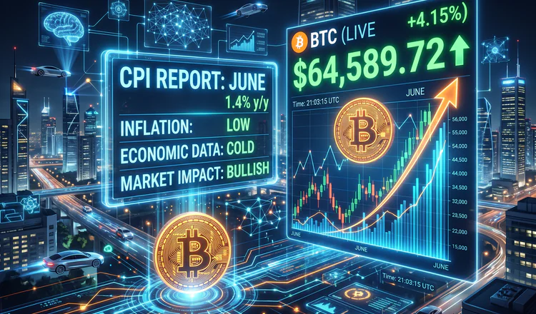 A Cold June CPI Print Lifts Bitcoin Above $64,500