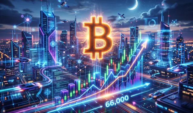 Bitcoin Hits a One-Month High Above $66,000
