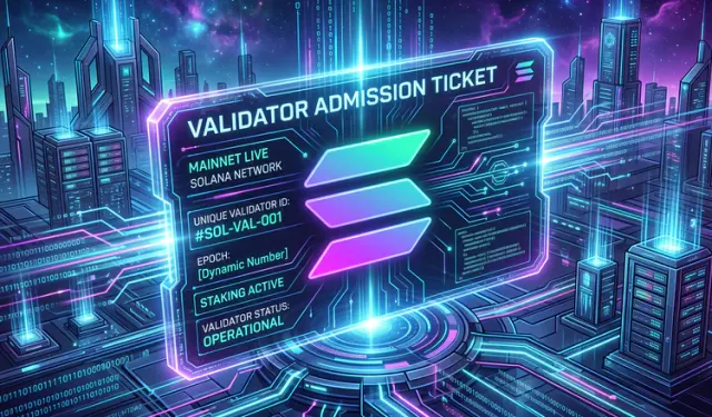 Solana's Validator Admission Ticket Goes Live on Mainnet