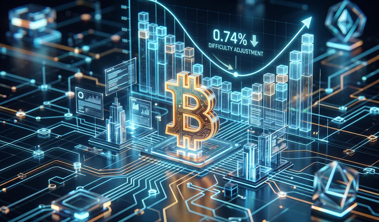 Bitcoin's Difficulty Edges Down 0.74%