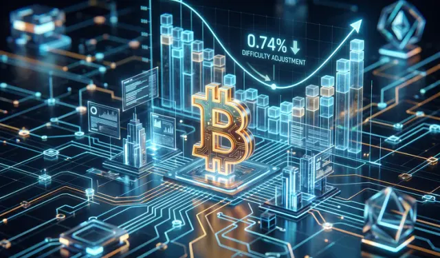 Bitcoin's Difficulty Edges Down 0.74%