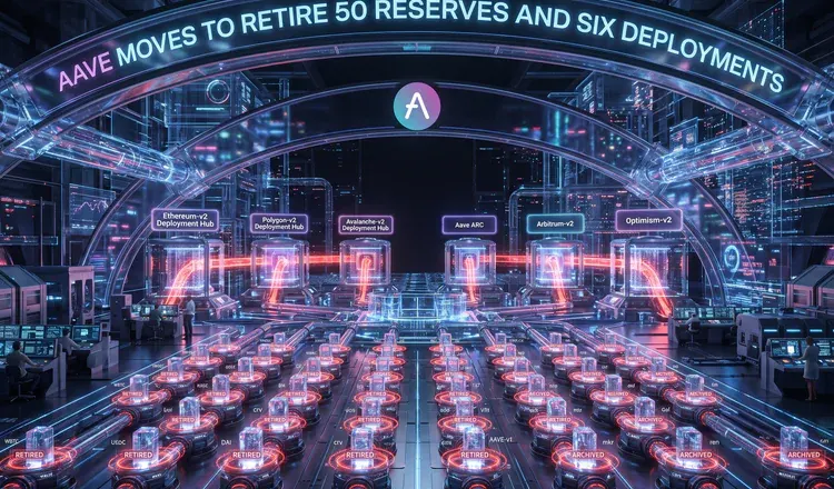 Aave Moves to Retire 50 Reserves and Six Deployments
