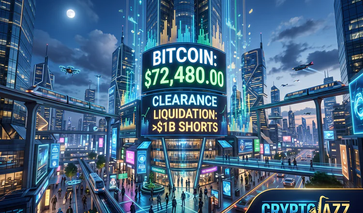 Bitcoin Clears $72,000 After the First $1B Short-Liquidation Day