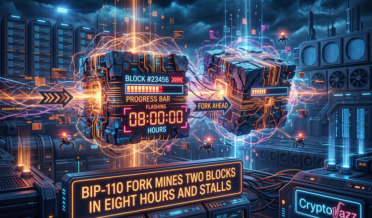 BIP-110's Fork Mines Two Blocks in Eight Hours and Stalls