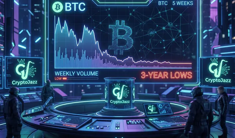 Bitcoin's Five-Week Coma: Volumes at Three-Year Lows