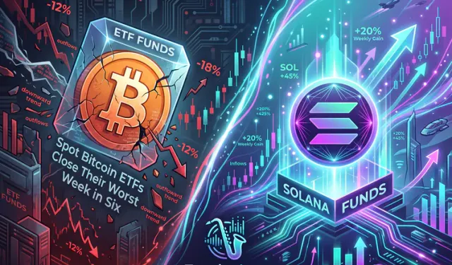 Spot Bitcoin ETFs Close Their Worst Week in Six as Solana Funds Shine