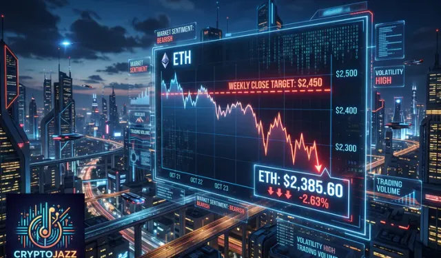 Ether Falls Short of the $2,450 Weekly Close Analysts Flagged