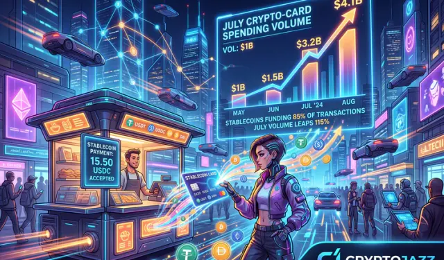 Stablecoins Fund Most Crypto-Card Spending as July Volume Leaps