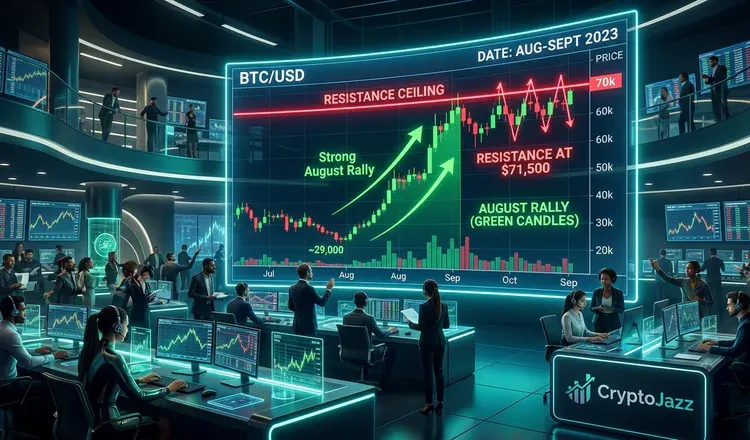 Bitcoin Slips Below $79,000 as August's Rally Runs Into a Ceiling