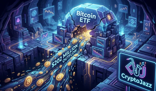 Bitcoin ETFs Snap a Nine-Day Run With a $202 Million Outflow