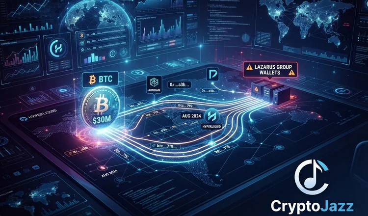 Arkham Traces $30M of Bitcoin Sales to Lazarus Wallets on Hyperliquid