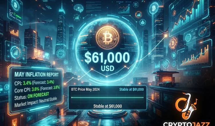 May Inflation Lands on Forecast and Bitcoin Barely Moves at $61,000