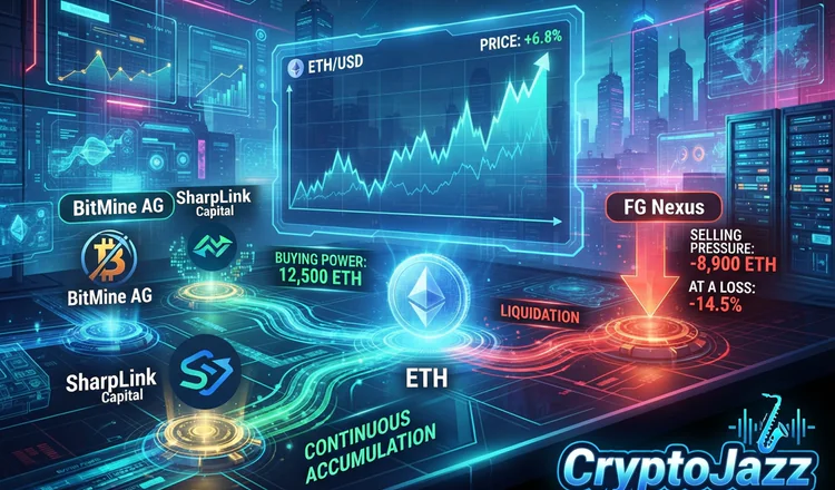 BitMine and SharpLink Keep Buying Ether as FG Nexus Sells at a Loss