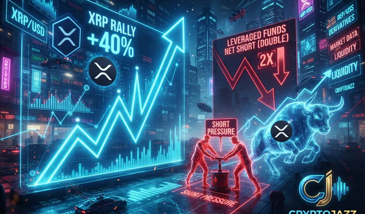 XRP Rallies 40% While Leveraged Funds Double Their Net Short