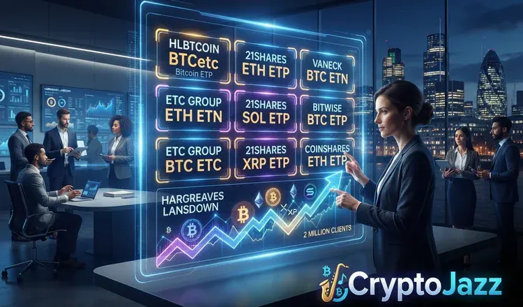 Hargreaves Lansdown Lists Nine Crypto ETNs for 2 Million Clients