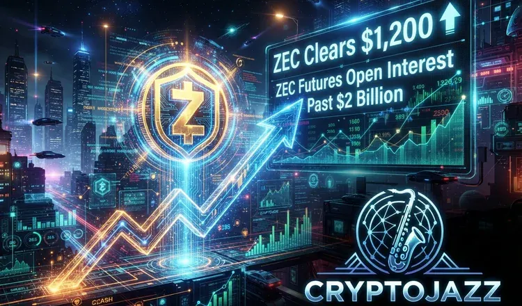 Zcash Clears $1,200 With ZEC Futures Open Interest Past $2 Billion