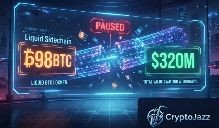 Liquid Sidechain Stays Paused With 598 BTC of $320M Still Out