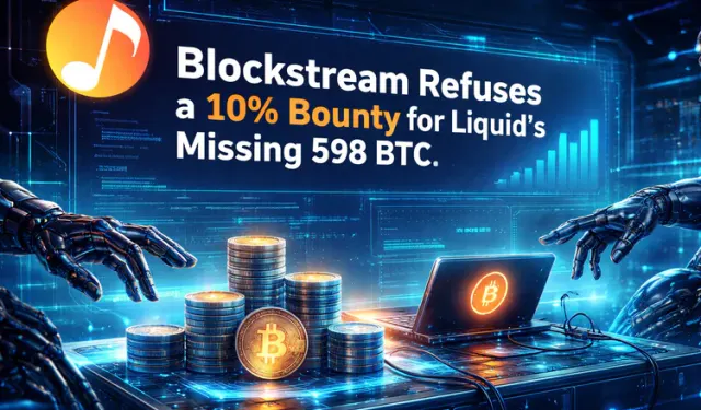Blockstream Refuses a 10% Bounty for Liquid's Missing 598 BTC