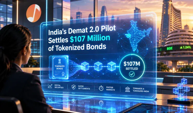 India's Demat 2.0 Pilot Settles $107 Million of Tokenized Bonds