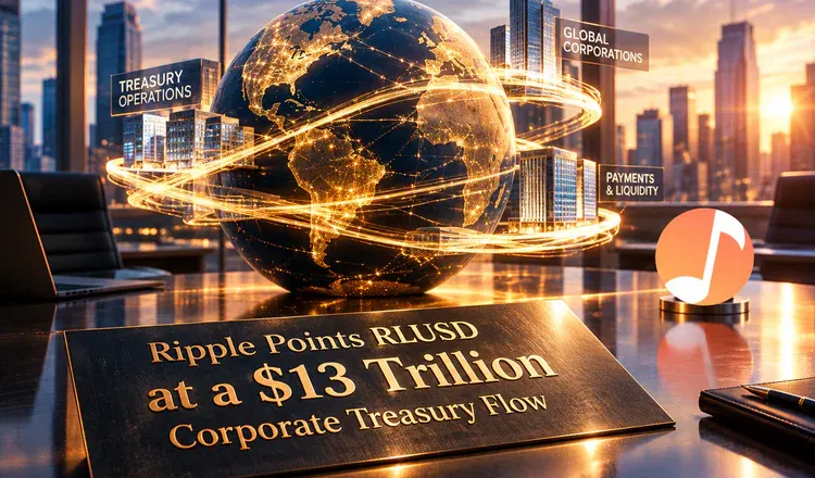 Ripple Points RLUSD at a $13 Trillion Corporate Treasury Flow