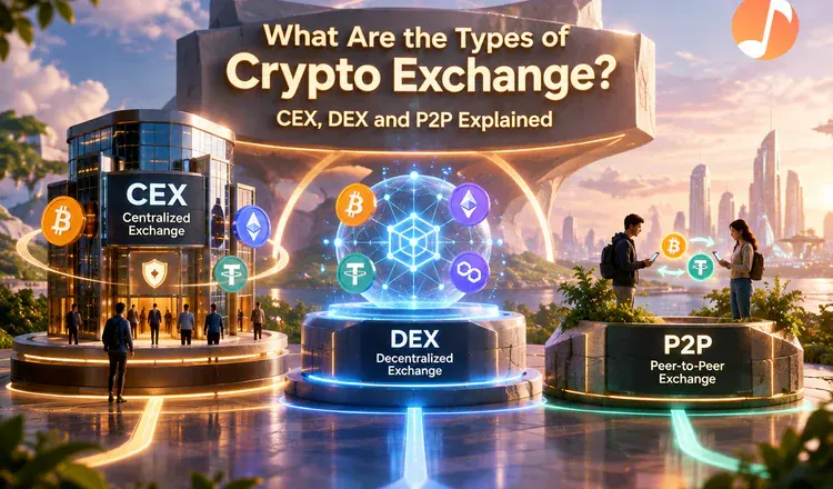 What Are the Types of Crypto Exchange? CEX, DEX and P2P Explained