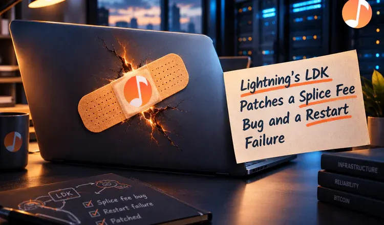 Lightning's LDK Patches a Splice Fee Bug and a Restart Failure