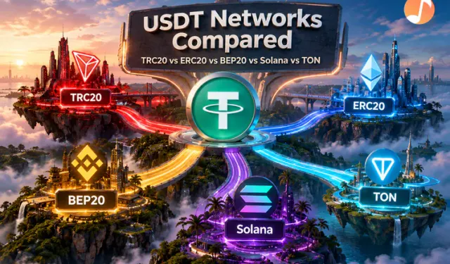 USDT Networks Compared: TRC20 vs ERC20 vs BEP20 vs Solana vs TON