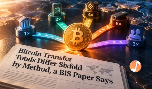 Bitcoin Transfer Totals Differ Sixfold by Method, a BIS Paper Says