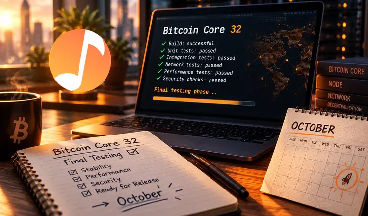 Bitcoin Core 32 Enters Final Testing Before an October Release