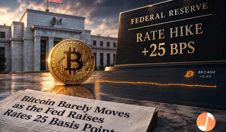 Bitcoin Barely Moves as the Fed Raises Rates 25 Basis Points