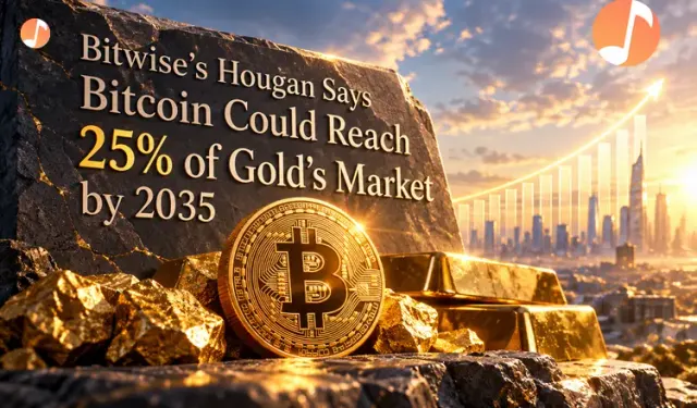 Bitwise's Hougan Says Bitcoin Could Reach 25% of Gold's Market by 2035