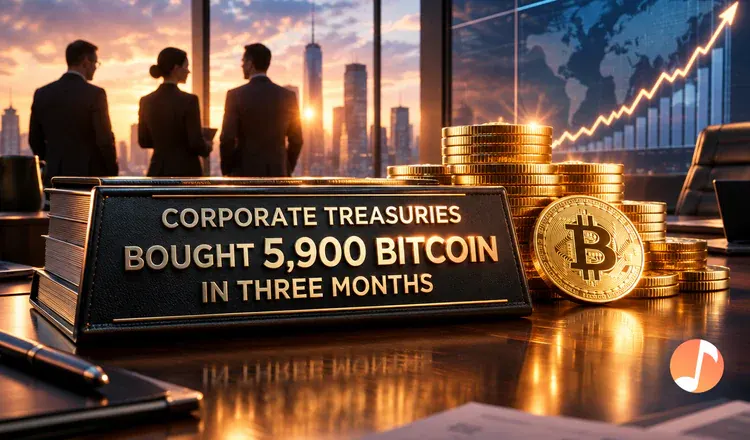 Corporate Treasuries Bought 5,900 Bitcoin in Three Months