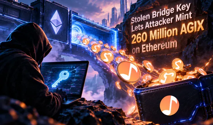Stolen Bridge Key Lets Attacker Mint 260 Million AGIX on Ethereum