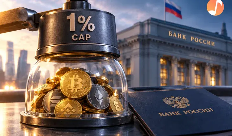 Bank of Russia Drafts a 1% Capital Cap on Banks' Crypto Exposure