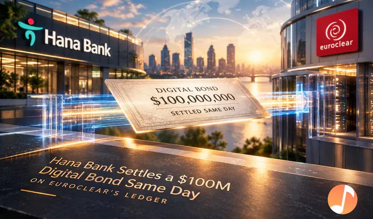 Hana Bank Settles a $100M Digital Bond Same Day on Euroclear's Ledger