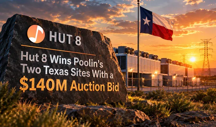 Hut 8 Wins Poolin's Two Texas Sites With a $140M Auction Bid