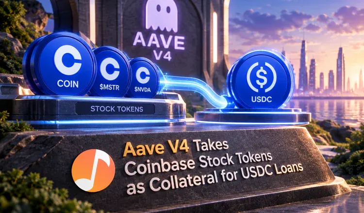 Aave V4 Takes Coinbase Stock Tokens as Collateral for USDC Loans