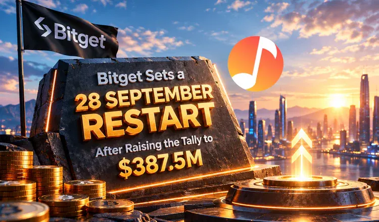 Bitget Sets a 28 September Restart After Raising the Tally to $387.5M