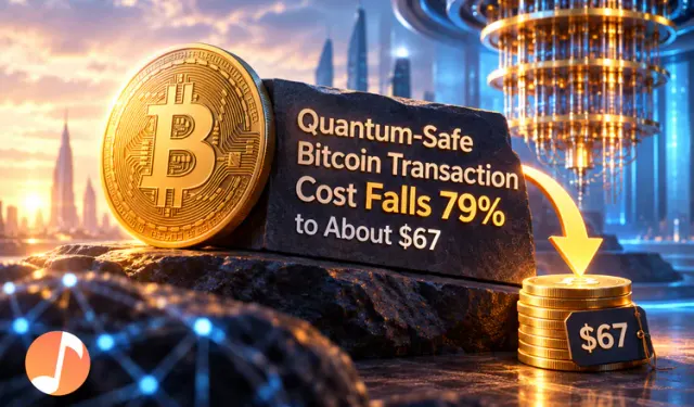 Quantum-Safe Bitcoin Transaction Cost Falls 79% to About $67