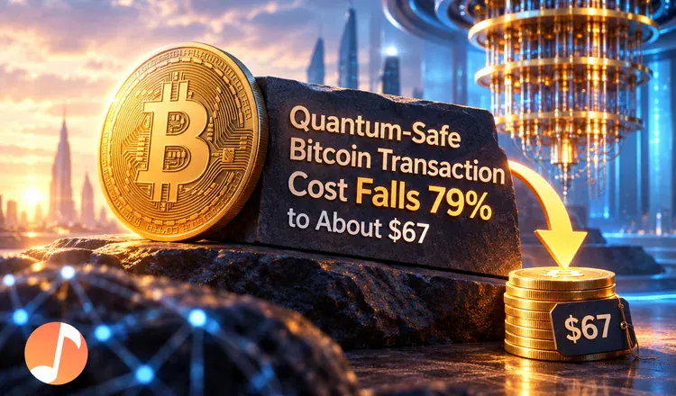 Quantum-Safe Bitcoin Transaction Cost Falls 79% to About $67
