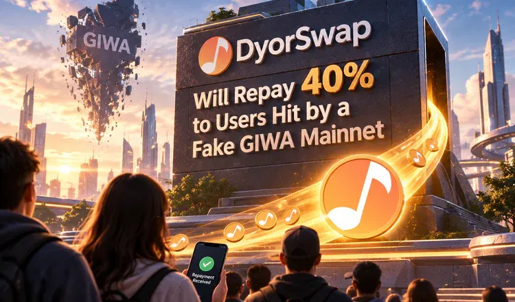 DyorSwap Will Repay 40% to Users Hit by a Fake GIWA Mainnet