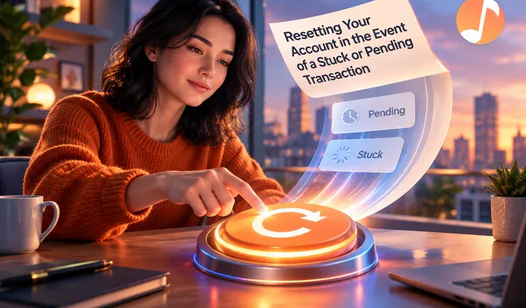 Resetting Your Account in the Event of a Stuck or Pending Transaction