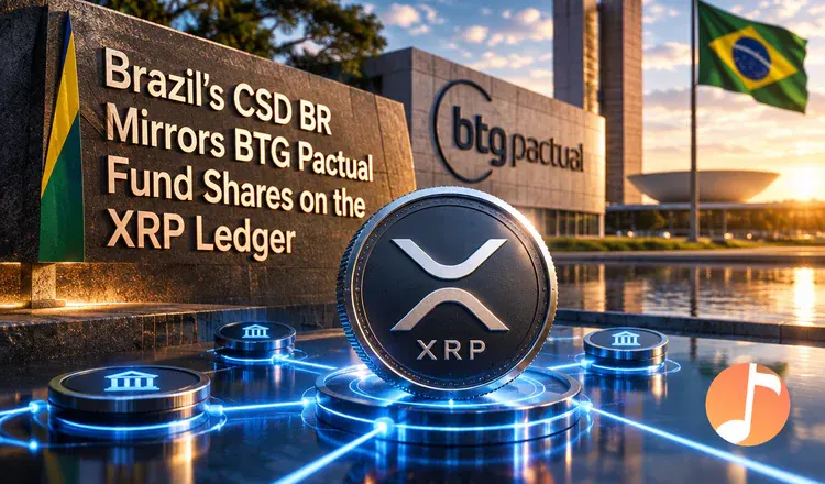Brazil's CSD BR Mirrors BTG Pactual Fund Shares on the XRP Ledger