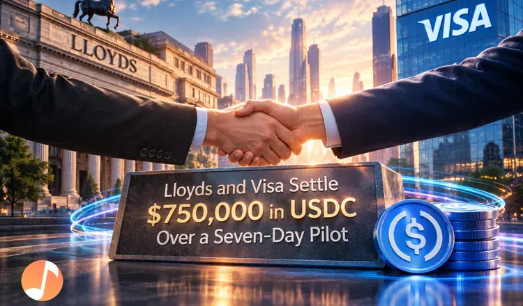 Lloyds and Visa Settle $750,000 in USDC Over a Seven-Day Pilot
