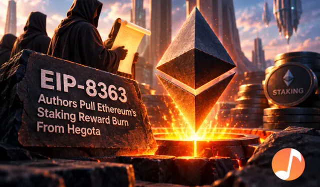 EIP-8363 Authors Pull Ethereum's Staking Reward Burn From Hegota