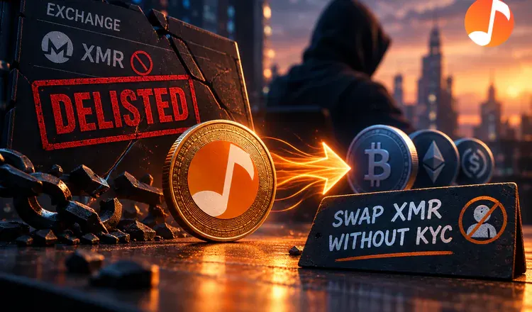 Monero Delisted? How to Swap XMR Without KYC