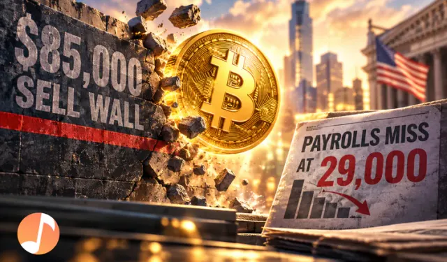 Bitcoin Clears Its $85,000 Sell Wall as Payrolls Miss at 29,000