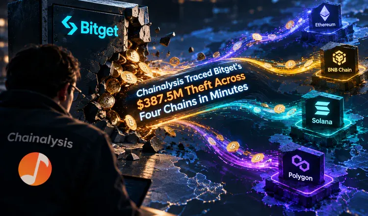 Chainalysis Traced Bitget's $387.5M Theft Across Four Chains in Minutes