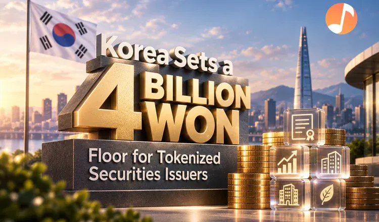 Korea Sets a 4 Billion Won Floor for Tokenized Securities Issuers
