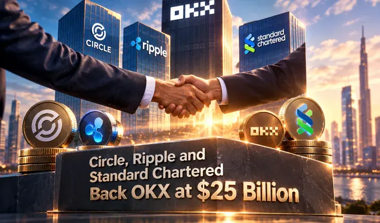 Circle, Ripple and Standard Chartered Back OKX at $25 Billion